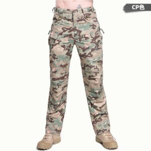 Custom Summer Multi-Pocket Casual Work Pants – Mid-Rise Quick-Dry Cotton Men's Outdoor Hiking Sports Tactical Pants IX7