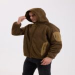 Fleece Jacket New-Generation Cationic Camouflage Hooded Fleece Jacket