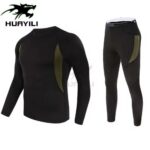Thermal underwear set Men's Thermal Underwear Set – Men's Pants Sports Quick-Dry Breathable Tactical Fleece Winter