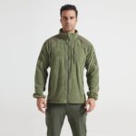 Fleece Jacket Soccer Grid Fleece Outdoor Sports Stand Collar Fleece Jacket Tactical Warmth