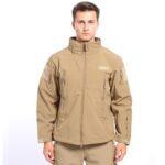 Hardshell Jacket Fleece Cold-Proof Waterproof Shell Jacket 511 Softshell – Men's Camo Outdoor Tactical Warm Hooded Windproof