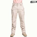 Outdoor trousers Custom Summer Multi-Pocket Casual Work Pants – Mid-Rise Quick-Dry Cotton Men's Outdoor Hiking Sports Tactical Pants IX7