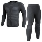 Muscle-look underwear set Outdoor Casual Sports Thermal Underwear Set – Crew Neck High-Stretch Breathable Functional Slim Contrast-Color Sportswear