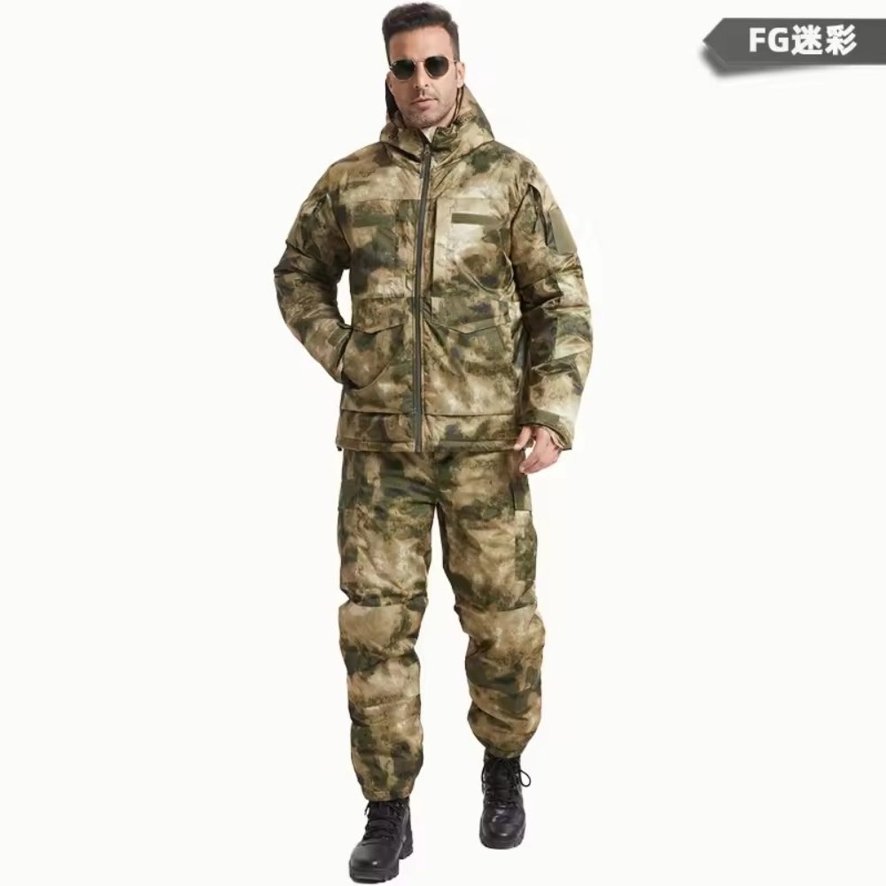 Mountaineering Jacket Cross-Border Exclusive Tactical Cold-Weather Cotton Jacket – Thickened Windproof Waterproof Outdoor Hooded Parka Winter Warm – OEM/Private Label Available