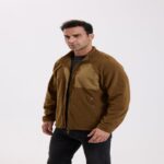 Fleece Jacket Next-generation stand-collar fleece jacket with a wave-pattern texture.