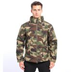 Hardshell Jacket Fleece Cold-Proof Waterproof Shell Jacket 511 Softshell – Men's Camo Outdoor Tactical Warm Hooded Windproof