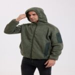 Fleece Jacket New-Generation Cationic Camouflage Hooded Fleece Jacket