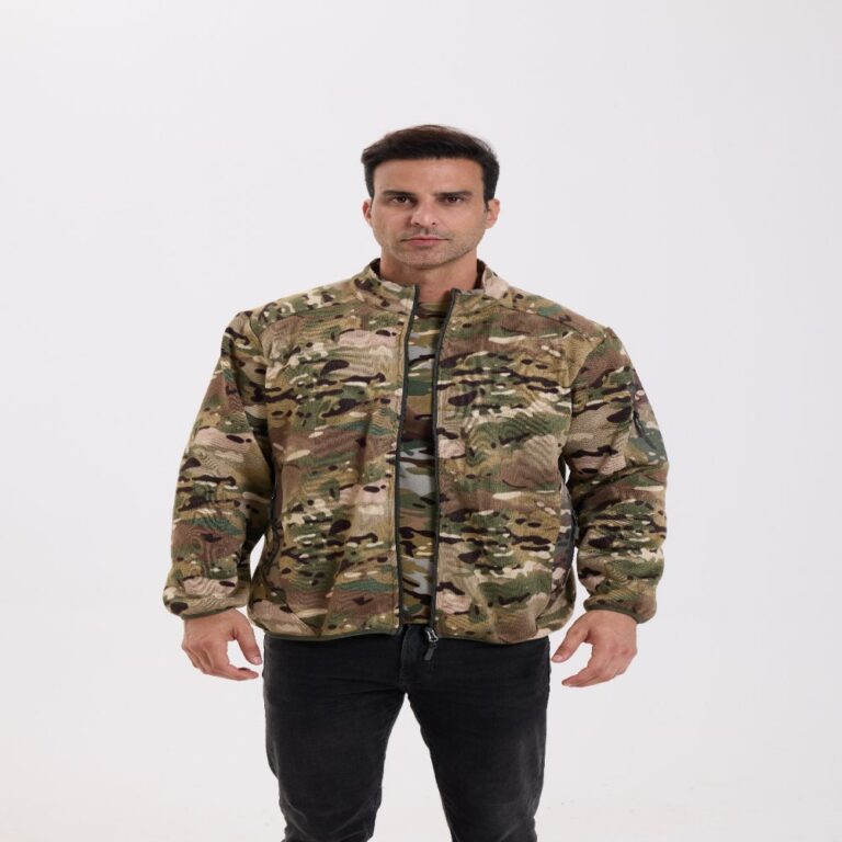 Fleece Jacket New-Generation Cationic Camouflage Stand-Collar Fleece Jacket