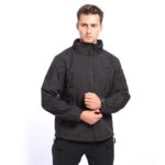 Hardshell Jacket Fleece Cold-Proof Waterproof Shell Jacket 511 Softshell – Men's Camo Outdoor Tactical Warm Hooded Windproof