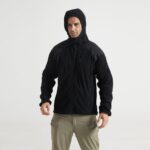 Fleece Jacket Men's Sports Outdoor Hooded Fleece Jacket – Warm Fleece Shell Jacket Liner Cycling Wear