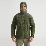 Fleece Jacket Men's Sports Outdoor Hooded Fleece Jacket – Warm Fleece Shell Jacket Liner Cycling Wear