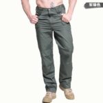 Outdoor trousers Custom Summer Multi-Pocket Casual Work Pants – Mid-Rise Quick-Dry Cotton Men's Outdoor Hiking Sports Tactical Pants IX7