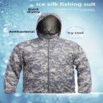 Sun-protective clothing Cycling Tactical Camo Sun Protection Pilot Jacket – Relaxed Plus-Size Hooded Summer Lightweight Outdoor Skin Suit