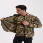 Fleece Jacket New-Generation Cationic Camouflage Stand-Collar Fleece Jacket