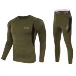 Thermal underwear set 5II Tactical Outdoor Thermal Compression Underwear Set – Fleece Fitness Sports Base Layer Autumn/Winter