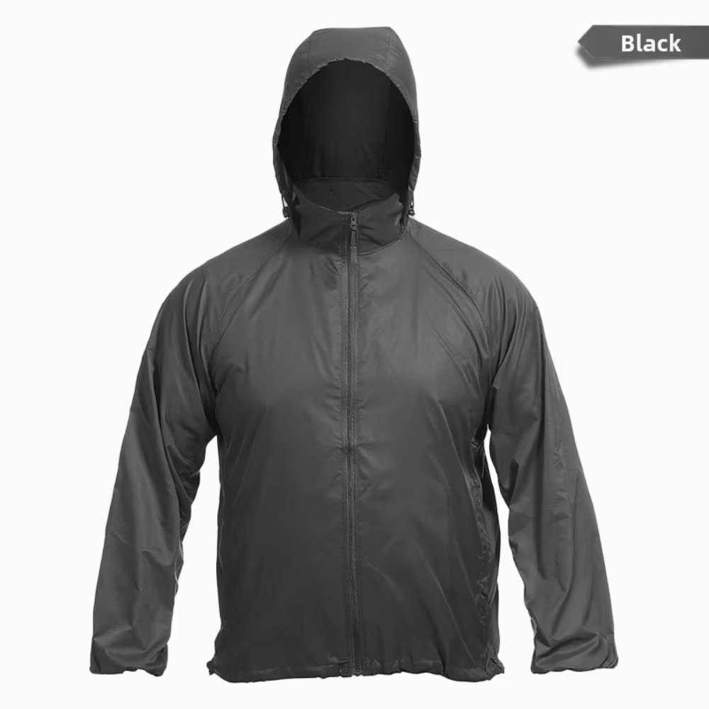 Sun-protective clothing Cycling Tactical Camo Sun Protection Pilot Jacket – Relaxed Plus-Size Hooded Summer Lightweight Outdoor Skin Suit