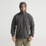 Fleece Jacket Men's Sports Outdoor Hooded Fleece Jacket – Warm Fleece Shell Jacket Liner Cycling Wear