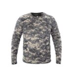 Quick-dry T-shirt Camo Quick-Dry Long-Sleeve T-Shirt for Men – Military Training Physical Fitness Tee