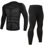Muscle-look underwear set Outdoor Casual Sports Thermal Underwear Set – Crew Neck High-Stretch Breathable Functional Slim Contrast-Color Sportswear