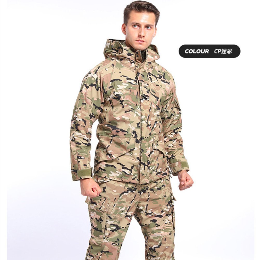 Mountaineering Jacket Outdoor Tactical Shell Jacket Set G8 – Men's Windproof Waterproof Detachable