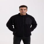 Fleece Jacket Next-generation stand-collar fleece jacket with a wave-pattern texture.